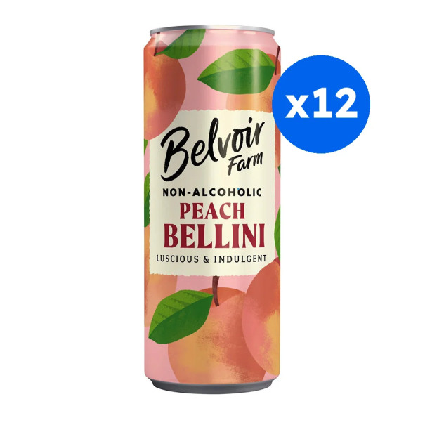 BELVOIR - BELLINI PECHE SANS ALCOOL CANETTE ALU 250ML x12