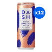 DASH - EAU PETILLANTE PECHE CANETTE ALU 330ML x12