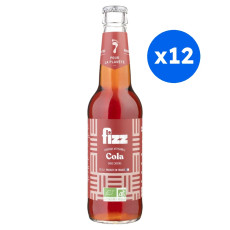 FIZZ - COLA BOUTEILLE VERRE 330ML x12 BIO
