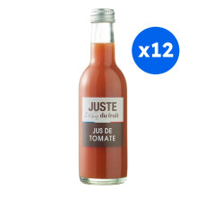 JUSTE LE CHOIX DU FRUIT - JUS DE TOMATE BOUTEILLE VERRE 250ML x12