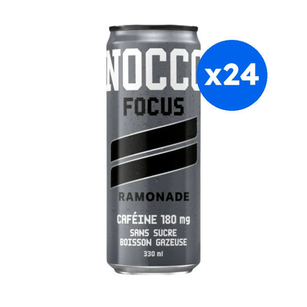NOCCO - BOISSON FONCTIONNELLE FOCUS RAMONADE CANETTE 330ML x24