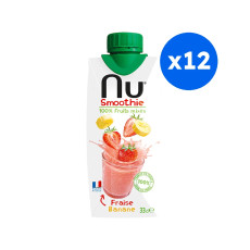 NU SMOOTHIE - FRAISE BANANE 330ML x12