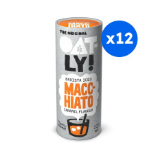 OATLY - BARISTA ICED CARAMEL MACCHIATO AVOINE CANETTE CARTON 235ML x12