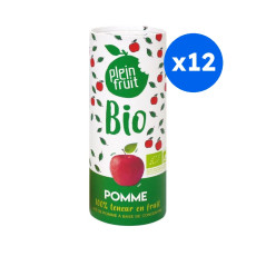 PLEIN FRUIT - JUS DE POMME CANETTE CARTON 235ML x12 BIO
