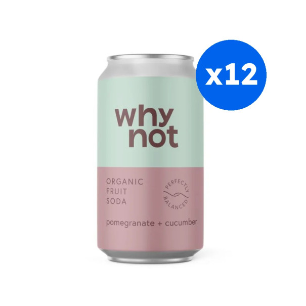 WHY NOT - SODA CRAFT GRENADE CONCOMBRE CANETTE 330ML x12 BIO