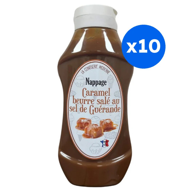 CARAPACK - SAUCE CARAMEL BEURRE SALE AU SEL DE GUERANDE SQUEEZE 1.15KG - 900ML