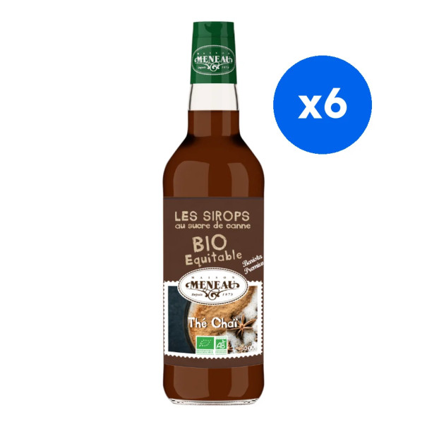 MENEAU - SIROP THE CHAI BOUTEILLE VERRE 500ML BIO