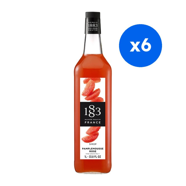 ROUTIN 1883 - PAMPLEMOUSSE ROSE SIROP 1L BOUTEILLE VERRE