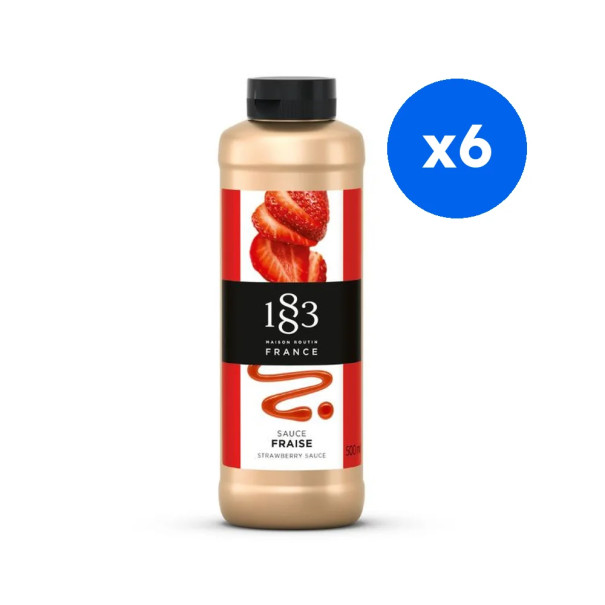 ROUTIN 1883 - SAUCE FRAISE 500ML BOUTEILLE SQUEEZE