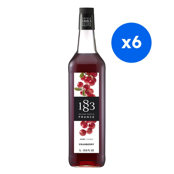 ROUTIN 1883 - SIROP CRANBERRY 1L BOUTEILLE VERRE