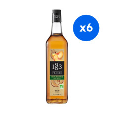 Sirop Pêche bouteille verre 1L BIO