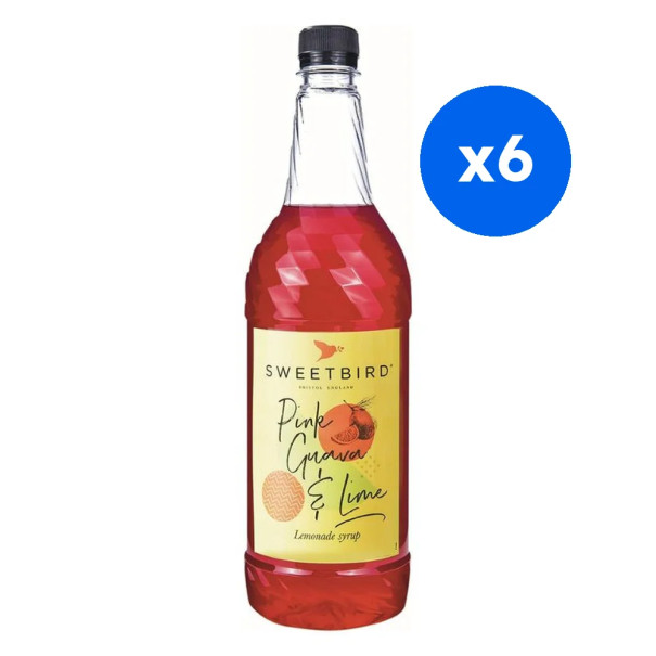 SWEETBIRD - SIROP LIMONADE GOYAVE ROSE CITRON VERT 1L BOUTEILLE PET