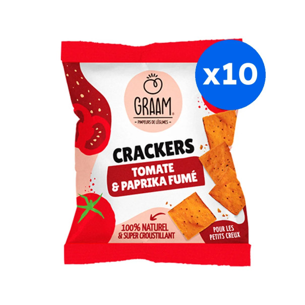 GRAAM - CRACKERS TOMATE PAPRIKA 30G x10