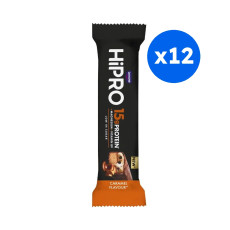 HIPRO - BARRE PROTEINEE SAVEUR CARAMEL 45G X12