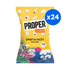PROPER - POPCORN SWEET'N SALTY 30G x24
