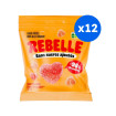 REBELLE - BONBONS COEURS PÊCHE SANS SUCRES 50G x12