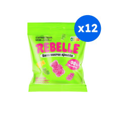 REBELLE - BONBONS OURSONS ACIDULES SANS SUCRES 50G x12