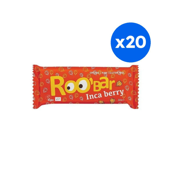 ROOBAR - BARRE INCA BERRY ORANGE 30G x20 BIO