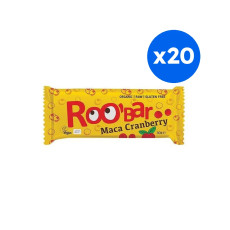 ROOBAR - BARRE MACA CRANBERRY 30G x20 BIO