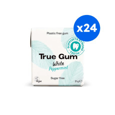 TRUE - CHEWING-GUM MENTHE POIVRÉE SANS SUCRES PRÉSENTOIR 21G x24