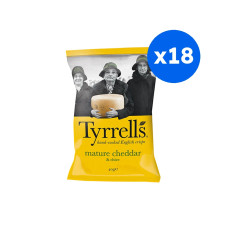 TYRRELLS - CHIPS CHEDDAR CIBOULETTE 40G x18