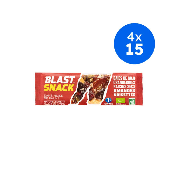 BLAST - BARRE CEREALES GOJI CRANBERRY 40G x15 BIO
