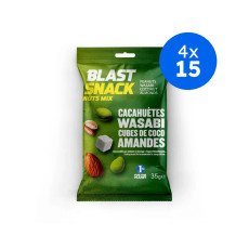 BLAST SNACK - MIX GRAINES CACAHUETES WASABI AMANDES COCO CUBES 35g x15