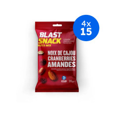 BLAST SNACK - MIX GRAINES NOIX DE CAJOU CRANBERRIES AMANDES 35g x15