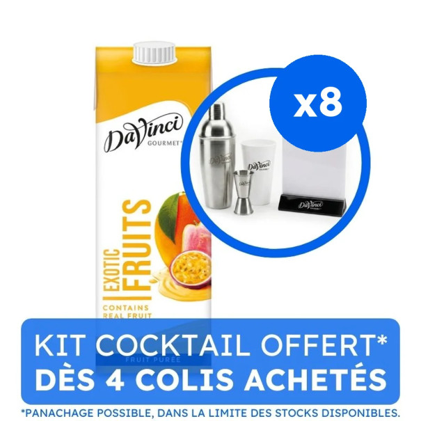 DAVINCI GOURMET - SMOOTHIE FRUITS EXOTIQUES BRIQUE 1L
