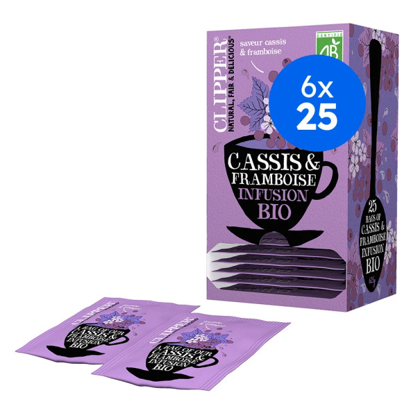 CLIPPER - INFUSION CASSIS FRAMBOISE 2.50G x25 BIO