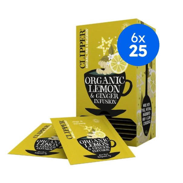 CLIPPER - INFUSION CITRON GINGEMBRE 2.50G x25 BIO