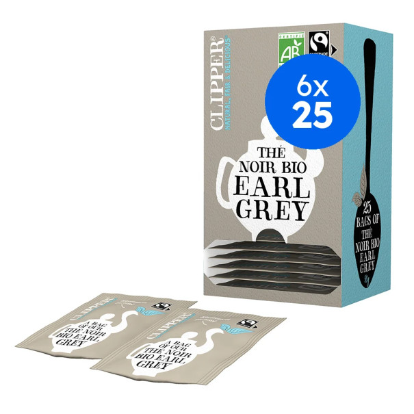 CLIPPER - THE NOIR EARL GREY 2G x25 BIO