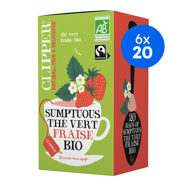 CLIPPER - THE VERT FRAISE 1.75G x20 BIO