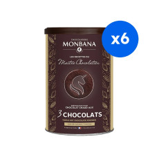 MONBANA - CHOCOLAT EN POUDRE 3 CHOCOLATS 52% CACAO BOITE 175G