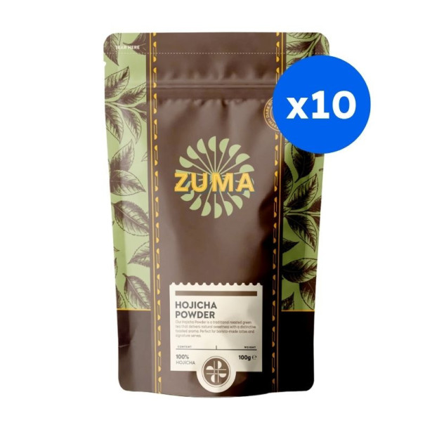 Zuma Hojicha Powder – Poudre Thé Vert Torréfié Japon Vegan | DeliDrinks
