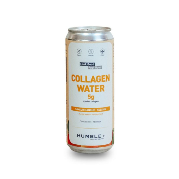 HUMBLE - EAU PETILLANTE COLLAGENE MANGUE PASSION CANETTE ALU 330ML x24