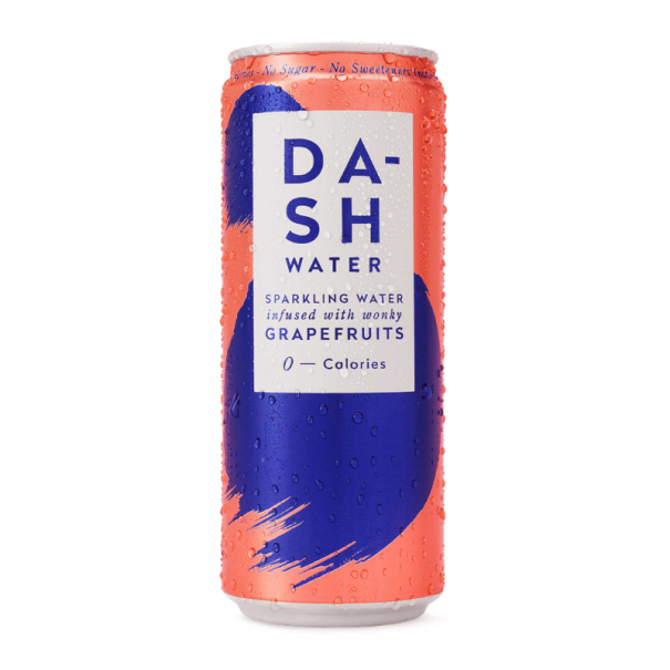 Dash - Eau pétillante Pamplemousse canette alu 330ml x12