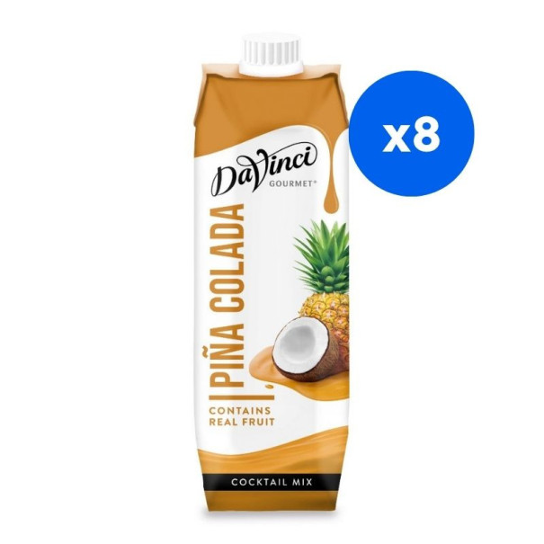 Base Piña Colada DaVinci 8x1L – Crème Coco & Ananas