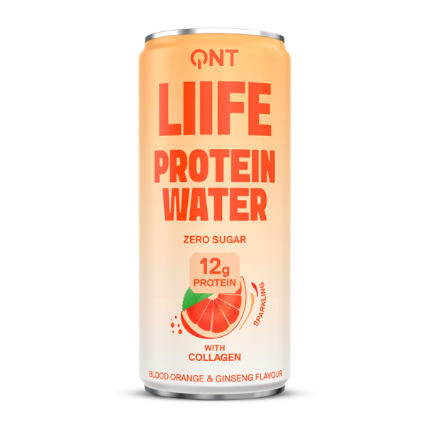 QNT Liife - Eau protéinée Orange Sanguine & Ginseng 330ml