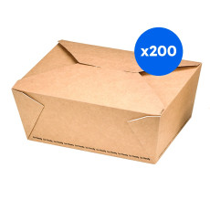 BOITE MULTIFOOD CARTON KRAFT REFERMABLE 2200ML x200