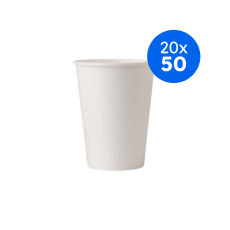 GOBELET CARTON BLANC 8OZ-240ML Ø80MM x50