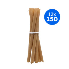 PAILLE BUBBLE TEA BISEAUTEE FIBRE DE CANNE A SUCRE Ø12MM L.210 MM x150