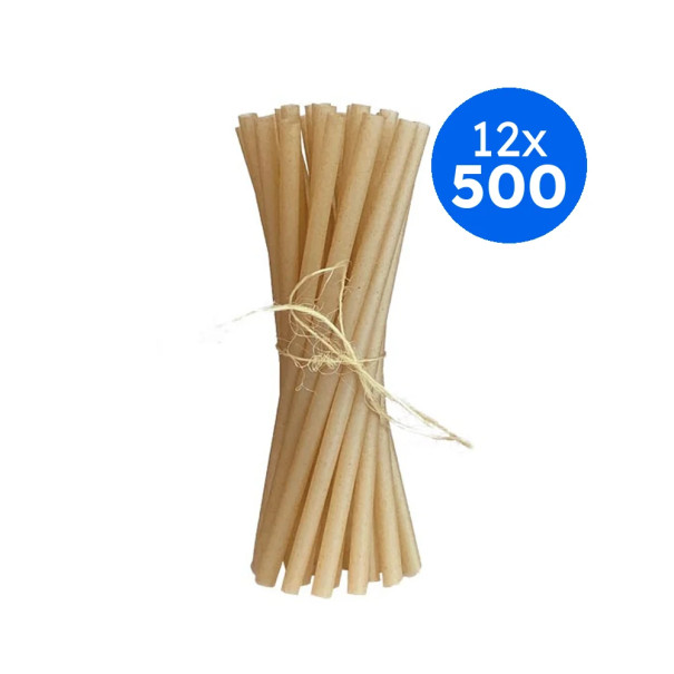 PAILLE FIBRE DE CANNE A SUCRE Ø6MM L.210 MM x500