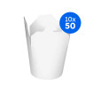 POT CARTON BLANC POUR PATES ET NOUILLES BASE RONDE 750ML x50
