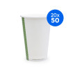 VEGWARE - GOBELET CARTON BLANC 16OZ/473ML Ø89MM x50 LOGO REGLEMENTAIRE