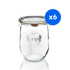 WECK - POT COROLLES VERRE 1062ML Ø100MM x6