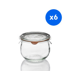 WECK - POT COROLLES VERRE 580ML Ø100MM x6