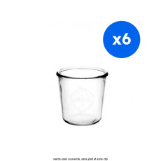 WECK - POT DROIT VERRE 290ML HAUT Ø80MM x6