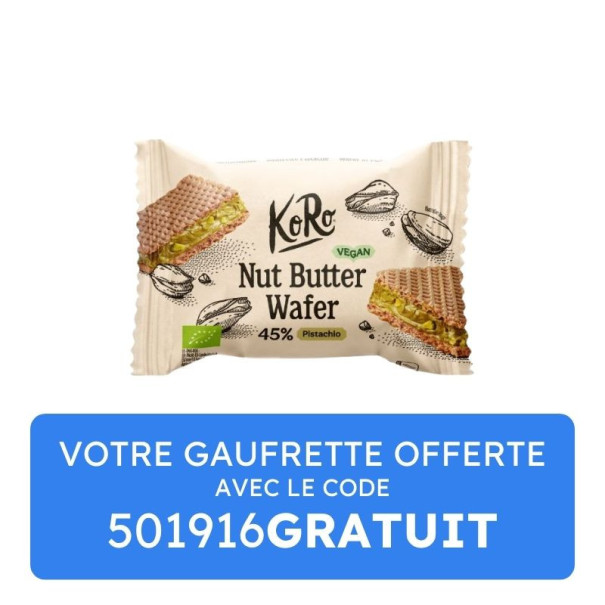 KORO - GAUFRETTE PISTACHE 22G x1 BIO