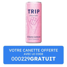 TRIP - EAU PETILLANTE CERISE - CITRON MINDFUL BLEND CANETTE ALU 330ML x1